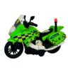 Metal Pull Back Police Super Bike with Moving Handle Action for Kids